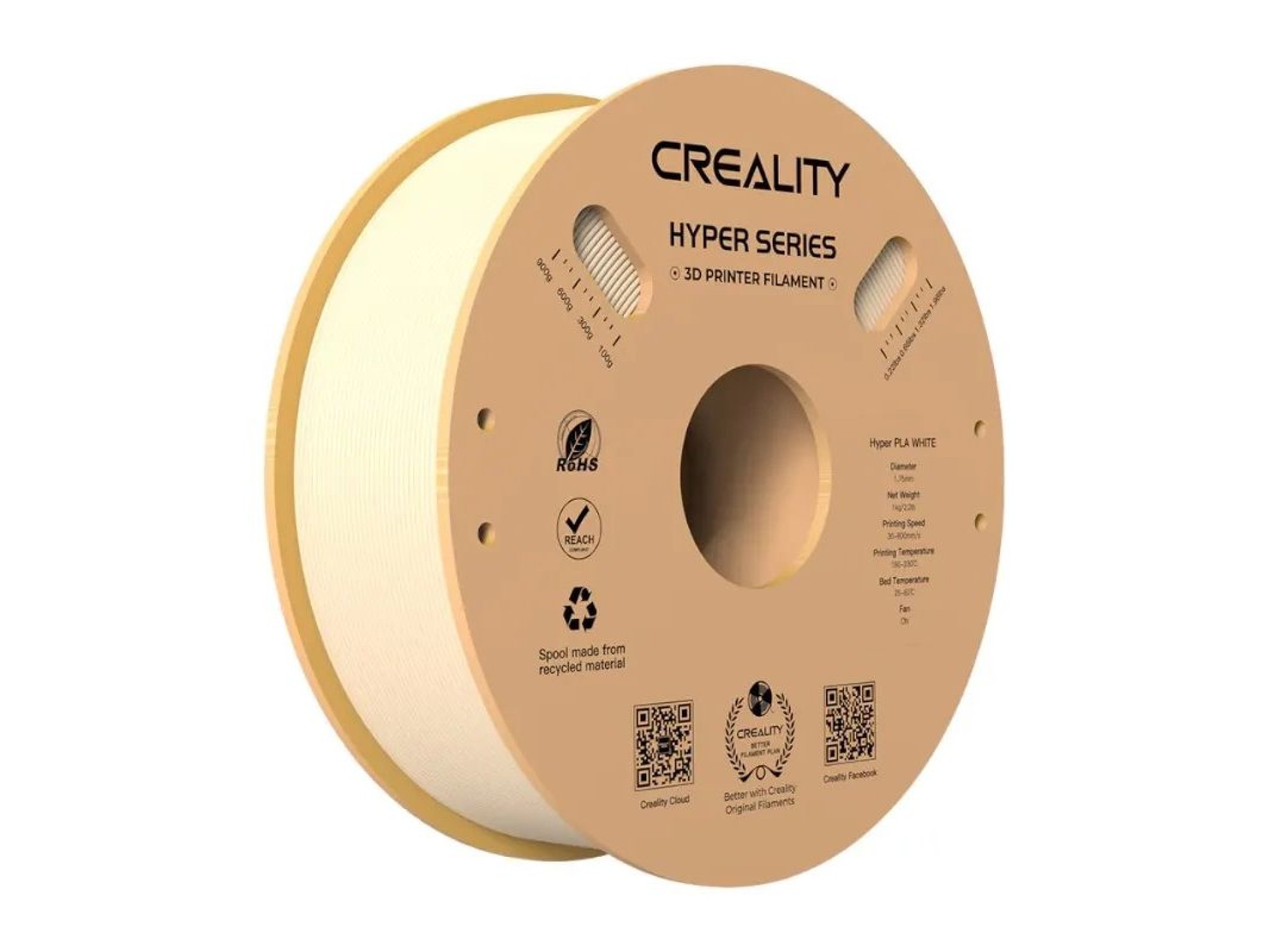 Filamento Hyper PLA Creality (beige)