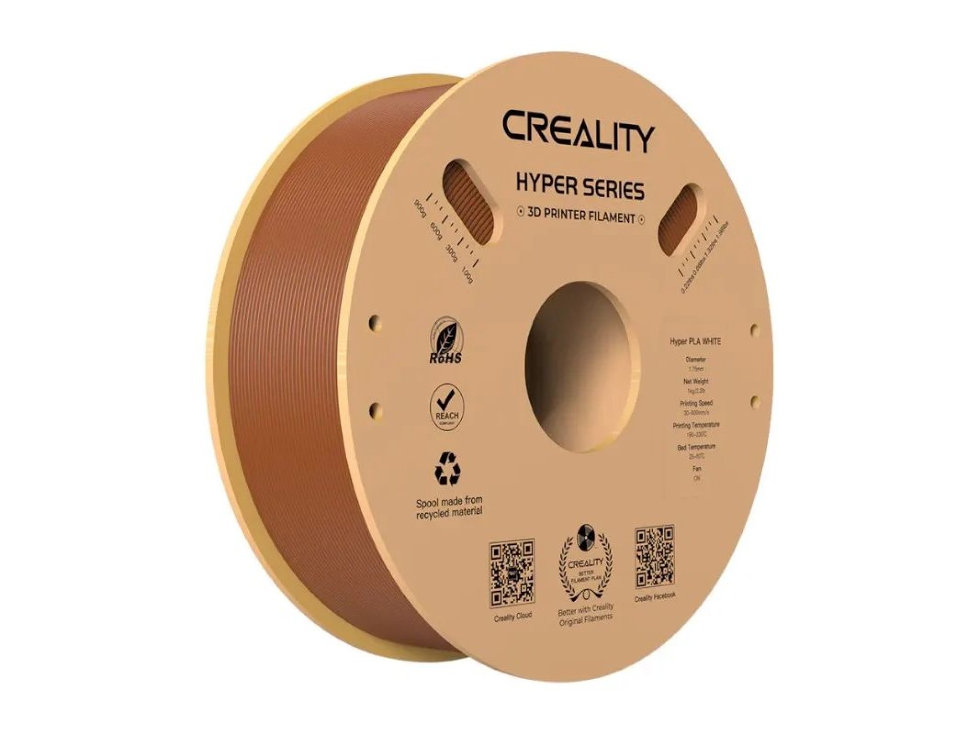Filamento Hyper PLA Creality (Marrom)