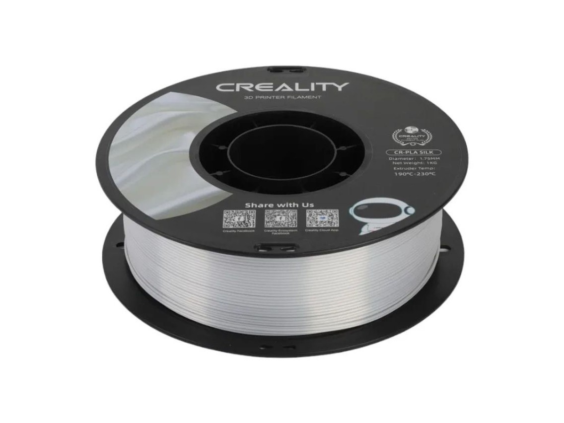 Filamento PLA CR-Silk Crellity (Plata)