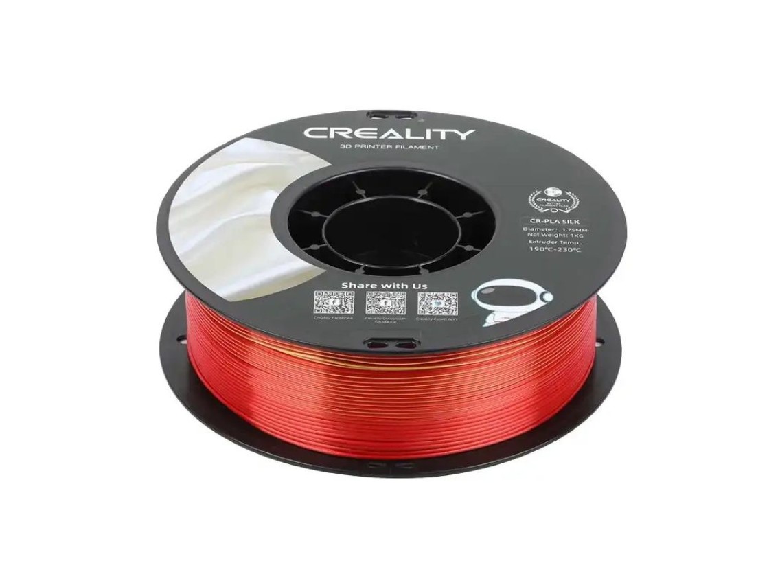 Filamento PLA CR-Silk Creality (rojo dorado)