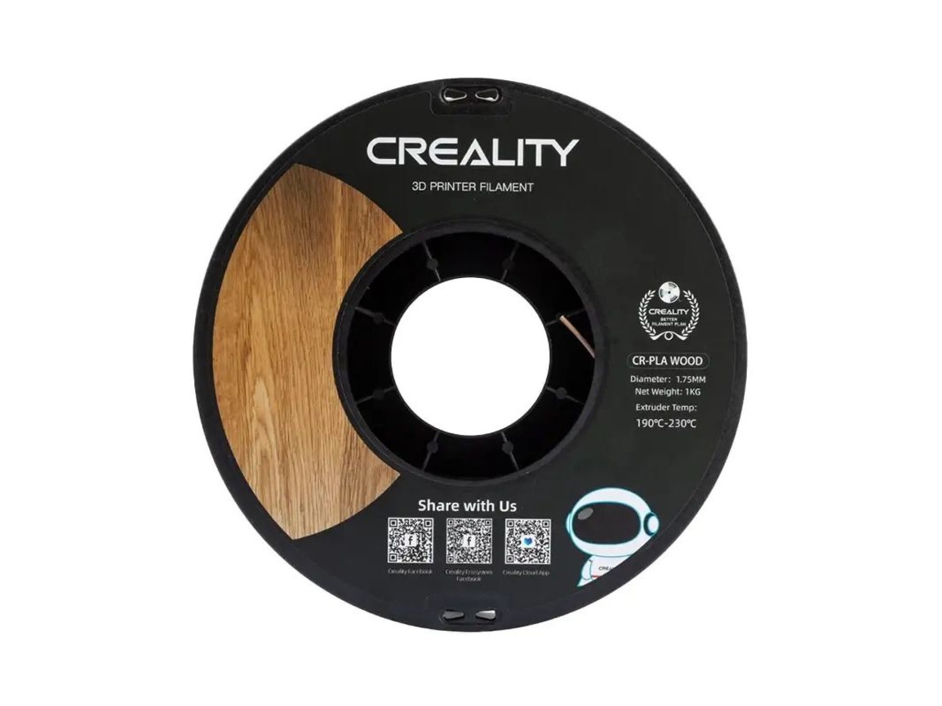 CR-PLA Wood Filament Creality (White Pine)