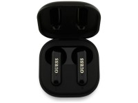 Fones de ouvido sem fio Guess 4G Metal Logo TWS - preto