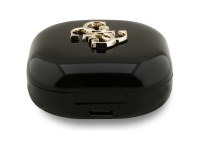 Fones de ouvido sem fio Guess 4G Metal Logo TWS - preto