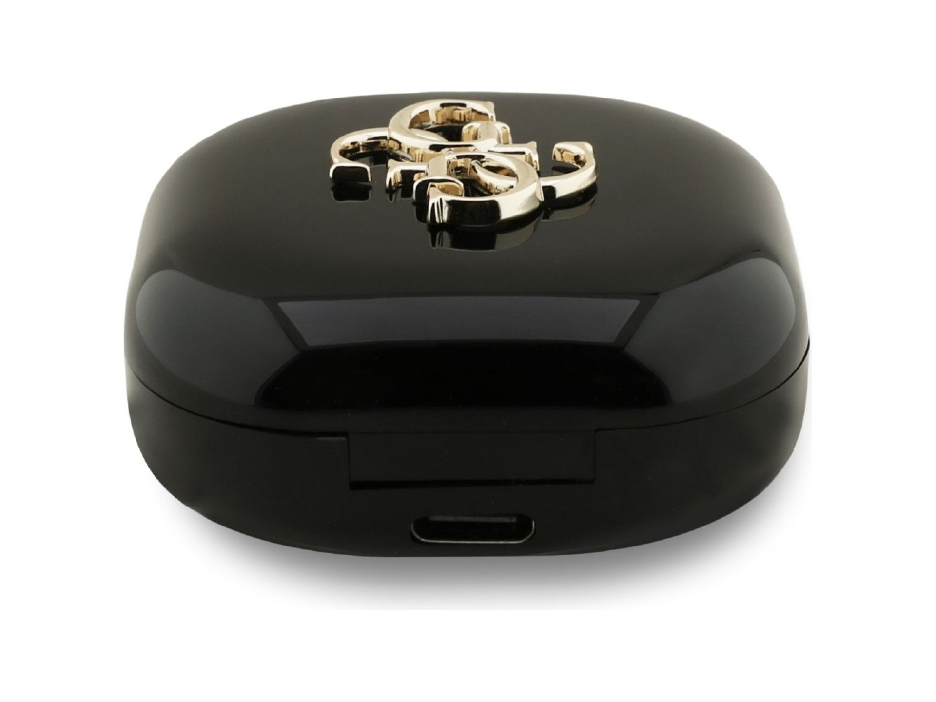 Fones de ouvido sem fio Guess 4G Metal Logo TWS - preto