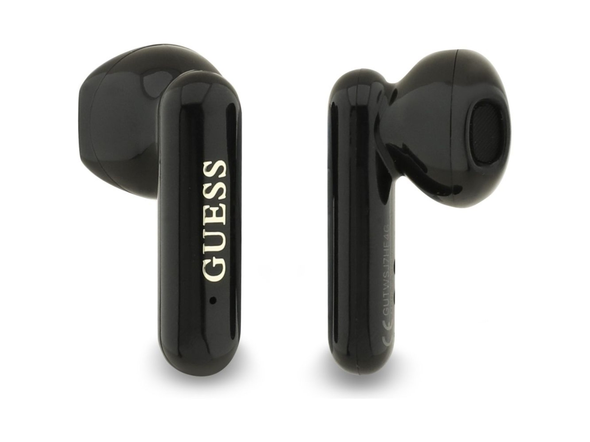 Fones de ouvido sem fio Guess 4G Metal Logo TWS - preto