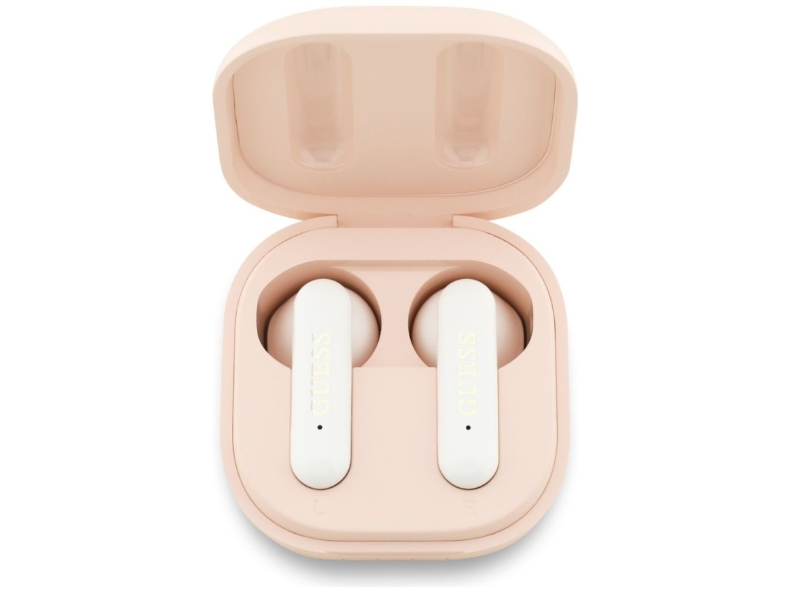 Guess 4G Metal Logo TWS Wireless Headphones - Pink