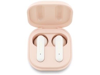 Fones de ouvido sem fio Guess 4G Metal Logo TWS - Rosa Fones de ouvido sem fio Guess 4G Metal Logo TWS - Rosa