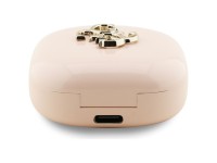 Guess 4G Metal Logo TWS Wireless Headphones - Pink