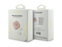 Guess 4G Metal Logo TWS Wireless Headphones - Pink