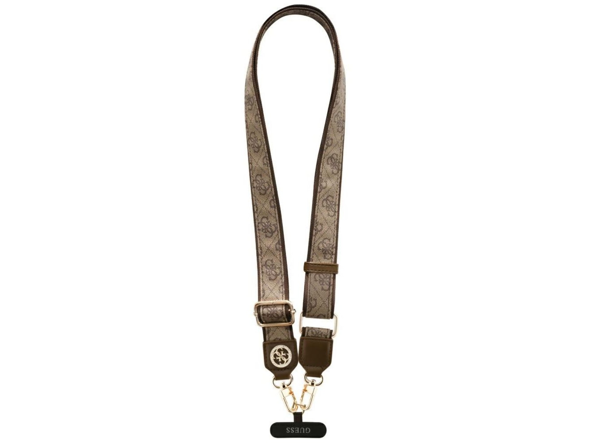 Parche universal Guess CBDY 4G Tether Patch con logo metálico Strass para teléfono - Marrón
