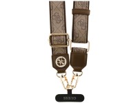 Parche universal Guess CBDY 4G Tether Patch con logo metálico Strass para teléfono - Marrón Parche universal Guess CBDY 4G Tether Patch con logo metálico Strass para teléfono - Marrón