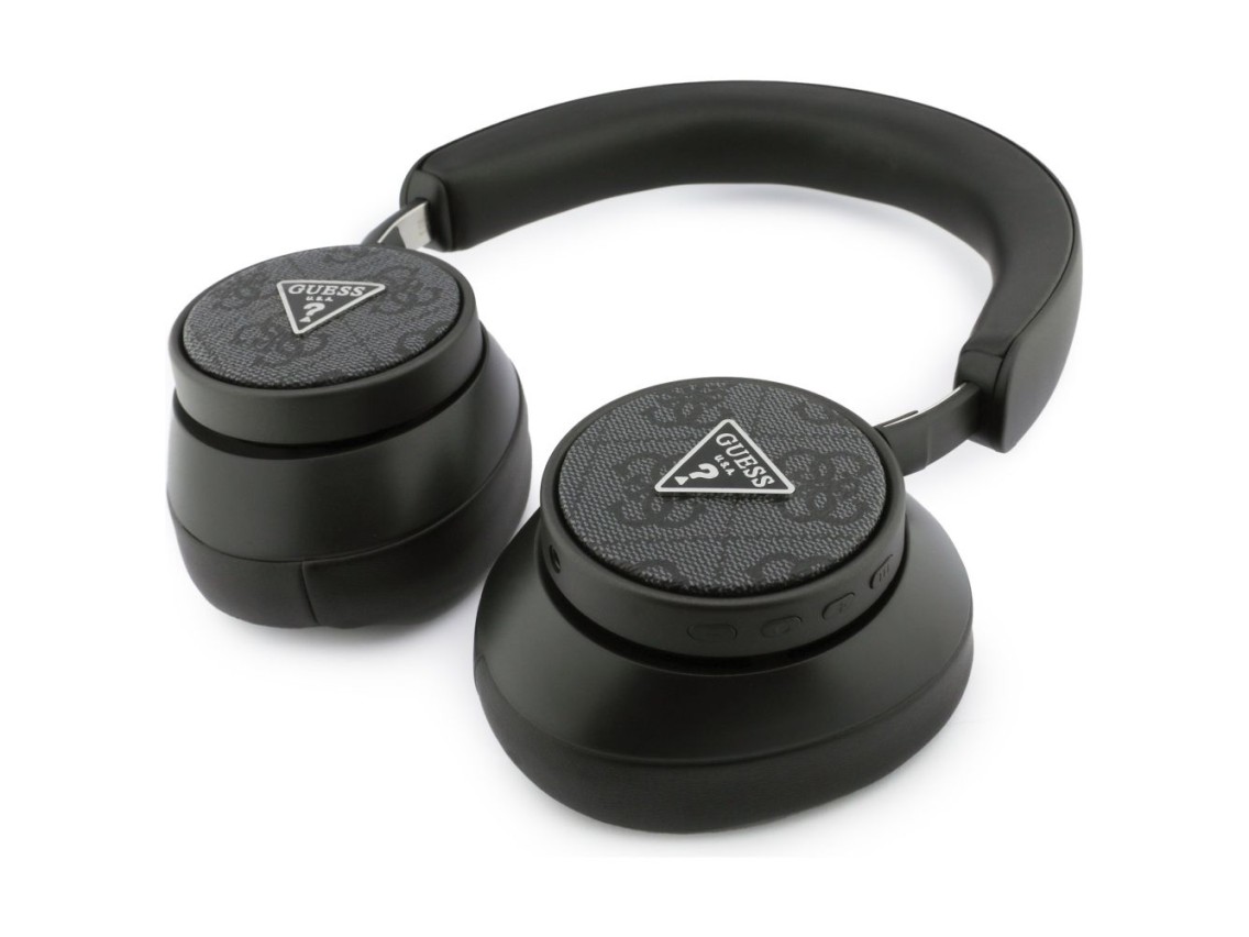 Guess 4G Triangle Logo Bluetooth Over-Ear Headphones - Black