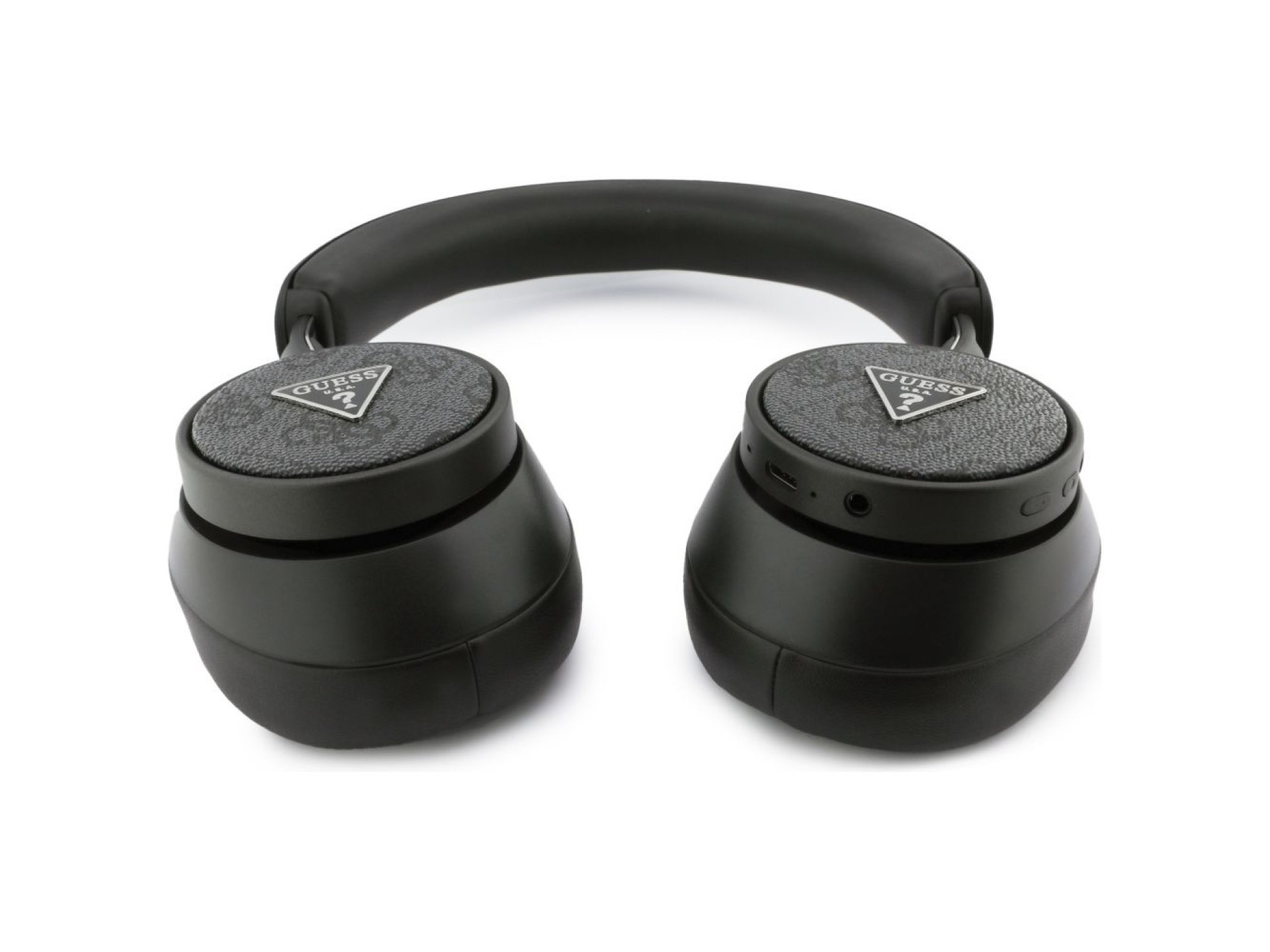 Guess 4G Triangle Logo Bluetooth Over-Ear Headphones - Black
