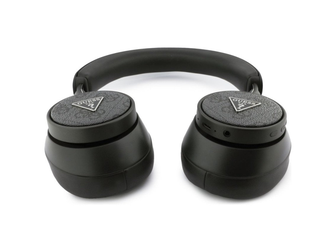 Guess 4G Triangle Logo Bluetooth Over-Ear Headphones - Black