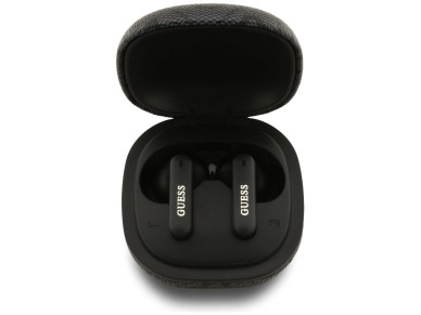 Fones de ouvido Guess 4G Classic Metal Logo TWS ENC - Preto