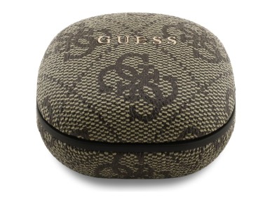 Auriculares inalámbricos Guess 4G Classic con logo metálico y cancelación de ruido - Marrón Auriculares inalámbricos Guess 4G Classic con logo metálico y cancelación de ruido - Marrón