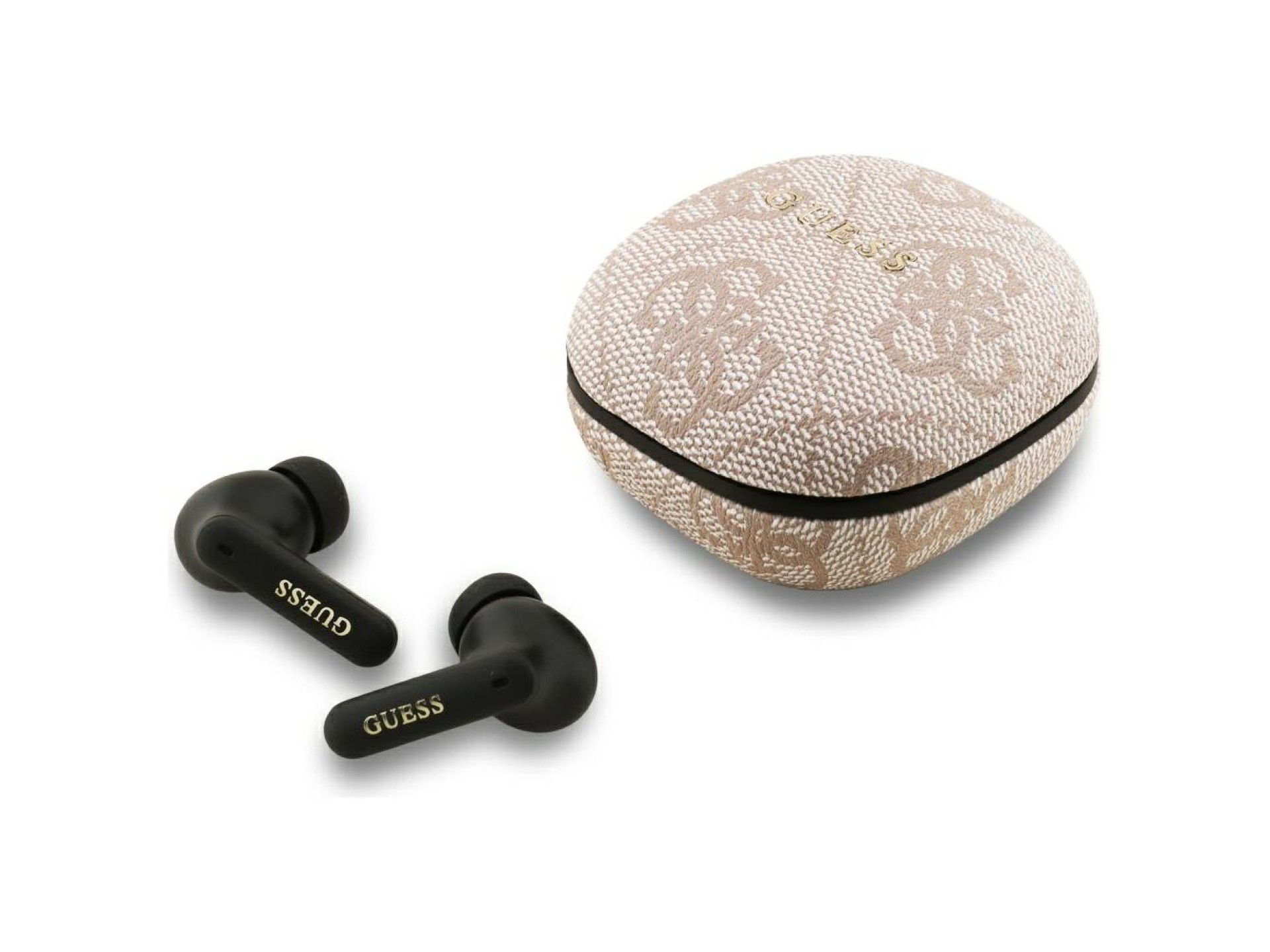 Guess 4G Classic Metal Logo TWS ENC Headphones - Pink