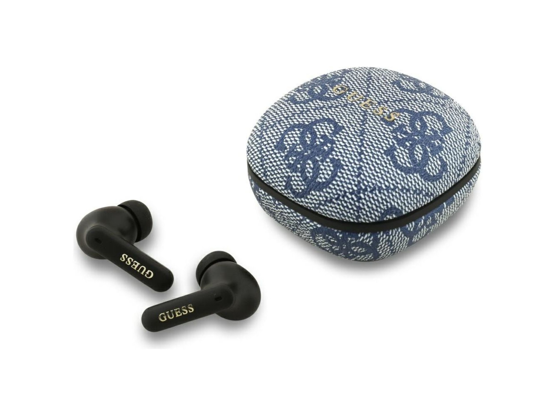Fones de ouvido Guess 4G Classic Metal Logo TWS ENC - Azul