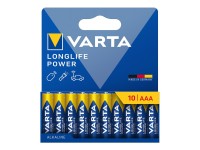 Pilha alkalina longlife power aaa - lr03 (cart�o blister unidades) �10,5 x 44,5 mm