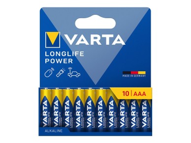 Pilha alkalina longlife power aaa - lr03 (cart�o blister unidades) �10,5 x 44,5 mm
