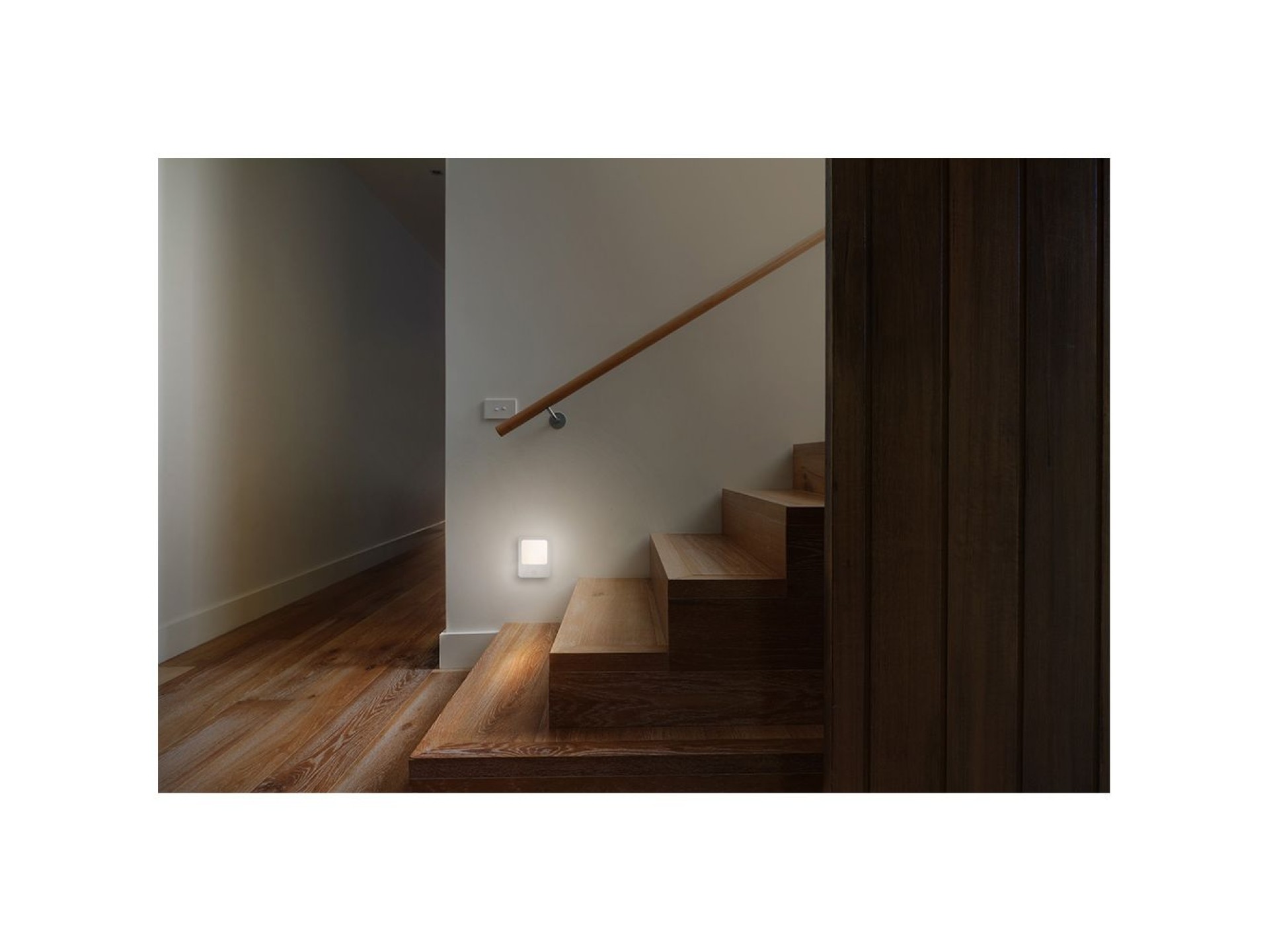 Night light with motion sensor and plug