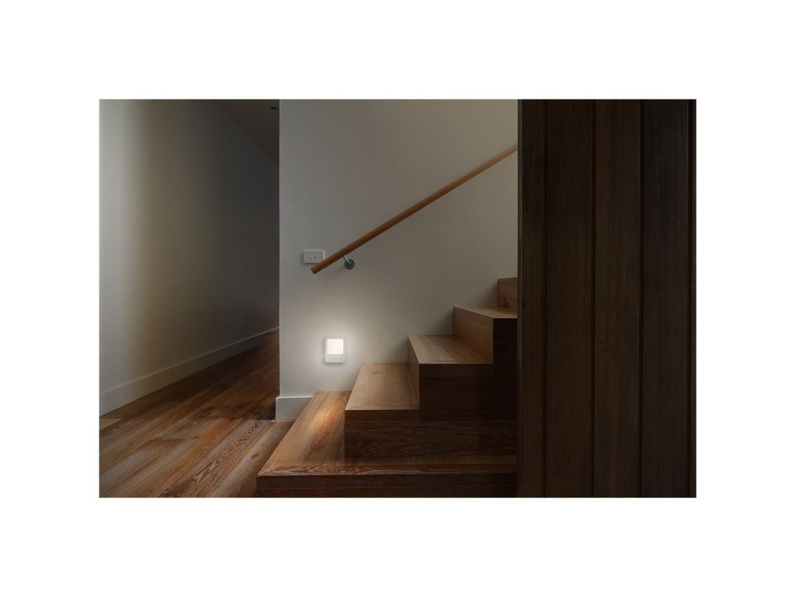 Night light with motion sensor and plug