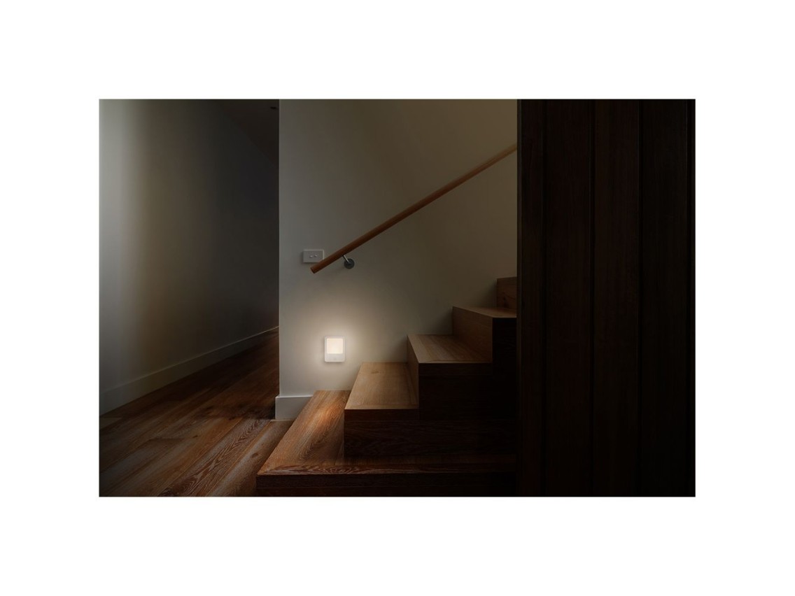 Night light with motion sensor and plug