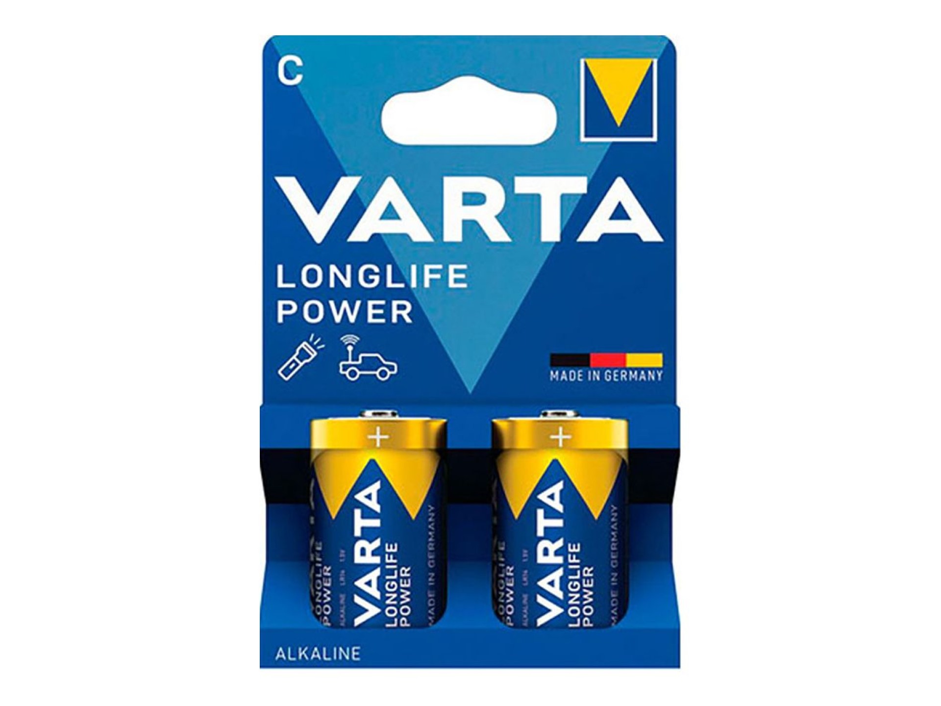 Varta longlife power c battery - lr14 (blister 2 units) ø26.2 x 50 mm