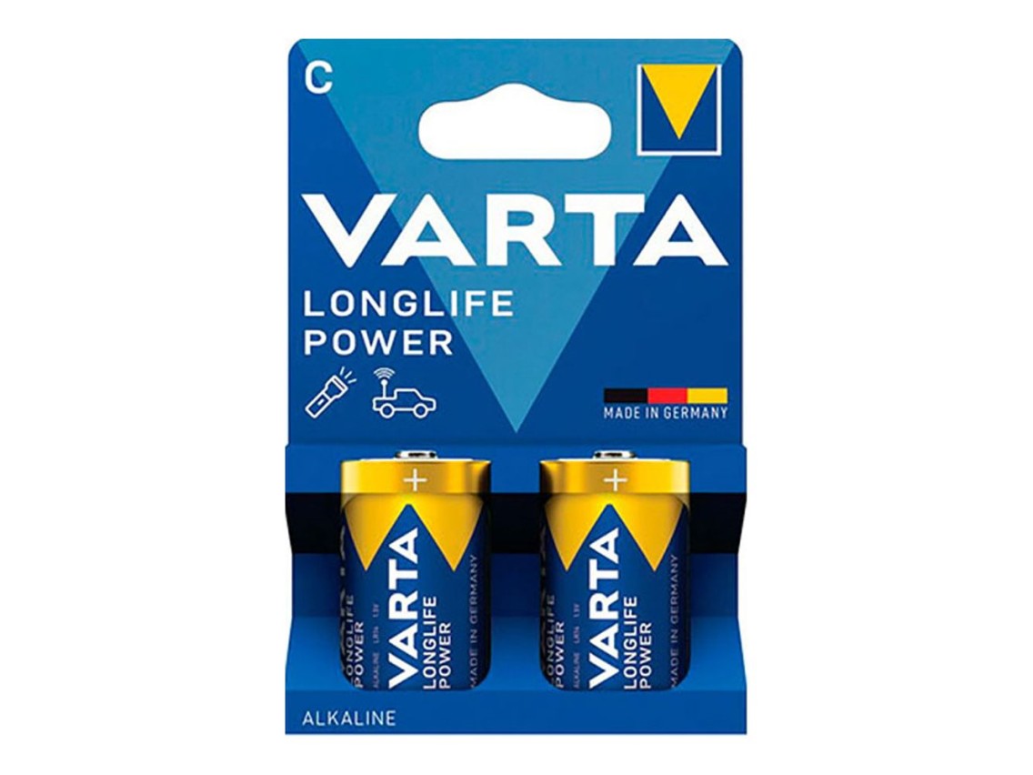 Varta longlife power c battery - lr14 (blister 2 units) ø26.2 x 50 mm