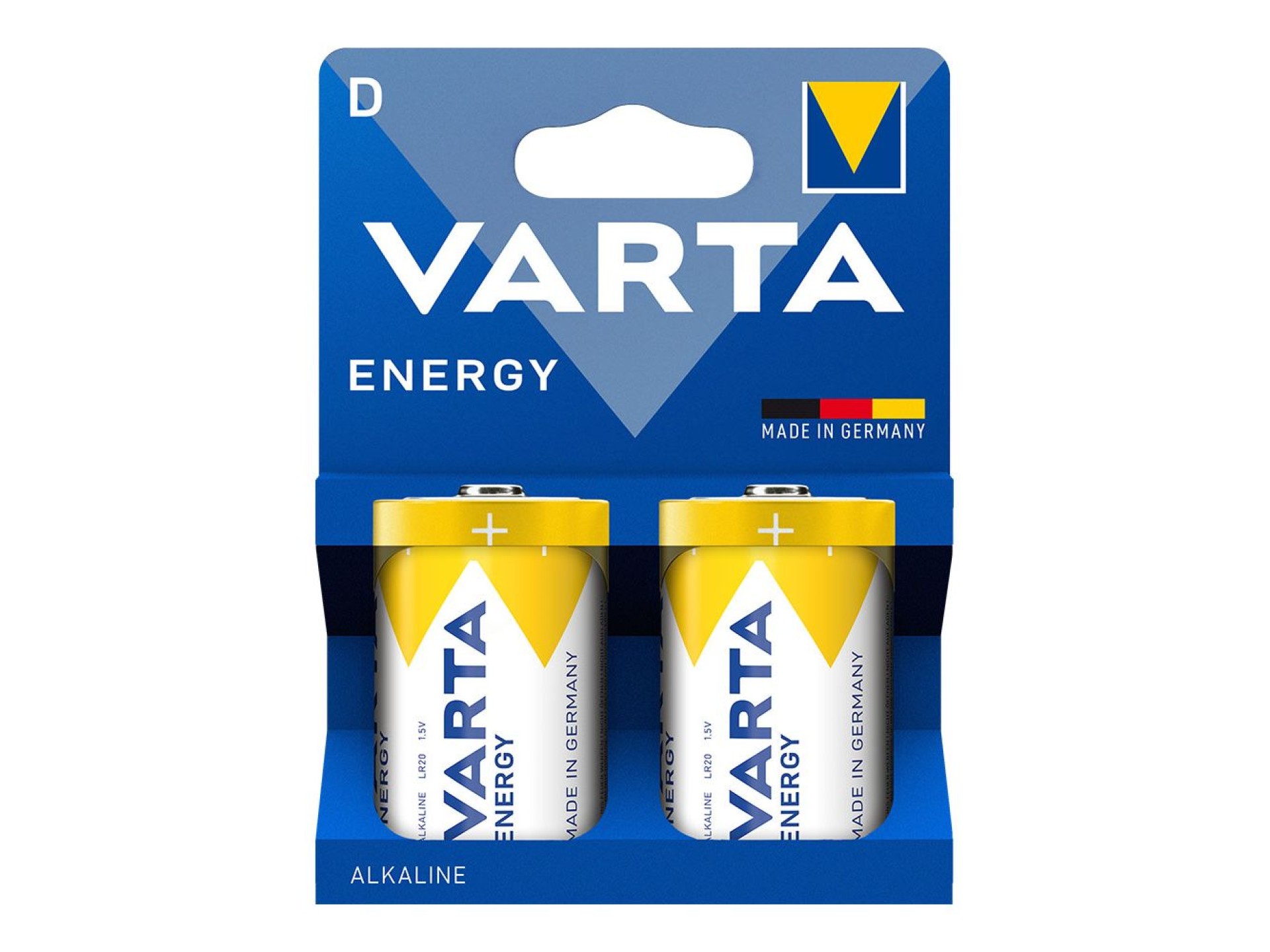 Pilha alcalina energy d, 1,5 v, (blister 2 unidades)