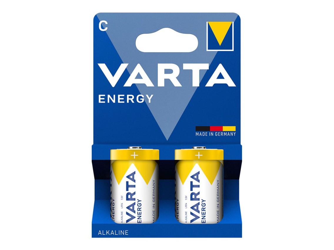 Pilha alcalina energy c, 1,5 v, (blister 2 unidades)