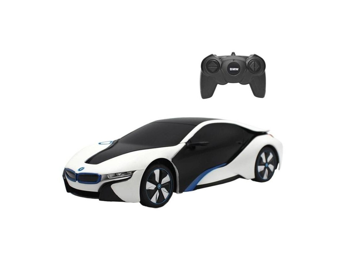 RASTAR R/C 1:24 BMW i8 remote controlled car- UV-sensitive (white and yellow)
