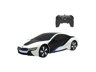 RASTAR R/C 1:24 BMW i8 remote controlled car- UV-sensitive (white and yellow)