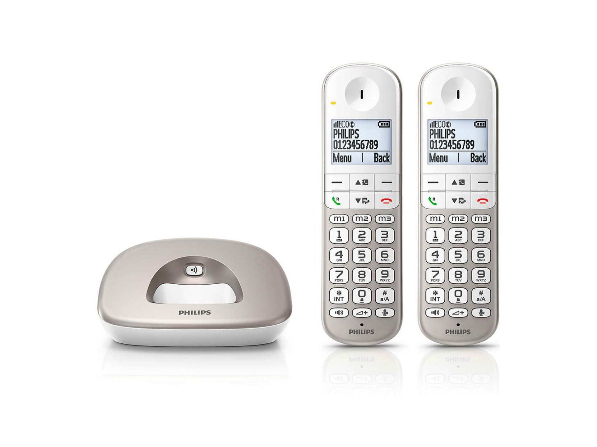 Teléfono duo inalámbrico xl4902s blanco y gris