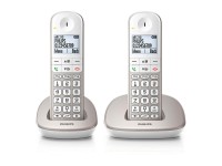 Tel�fono duo inal�mbrico xl4902s blanco y gris