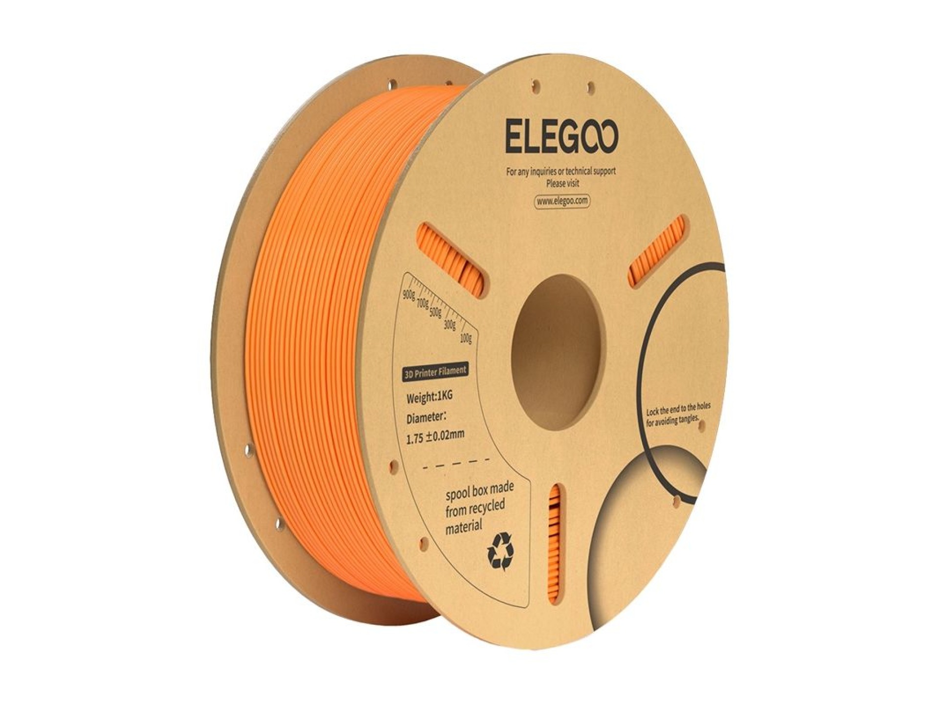 Filamento ELEGOO PLA+ (Laranja)