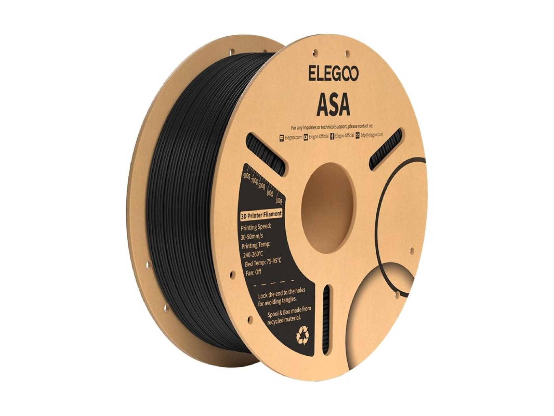 ELEGOO ASA Filament (Black)