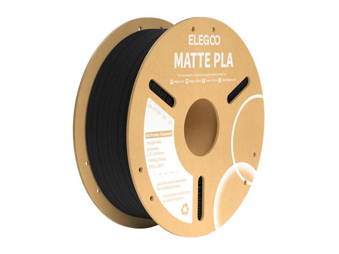 Filament PLA Matte ELEGOO (Czarny)