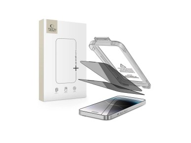 Paquete de 2 protectores de pantalla Tech-Protect Quick Set Spy+ para iPhone 14 Pro