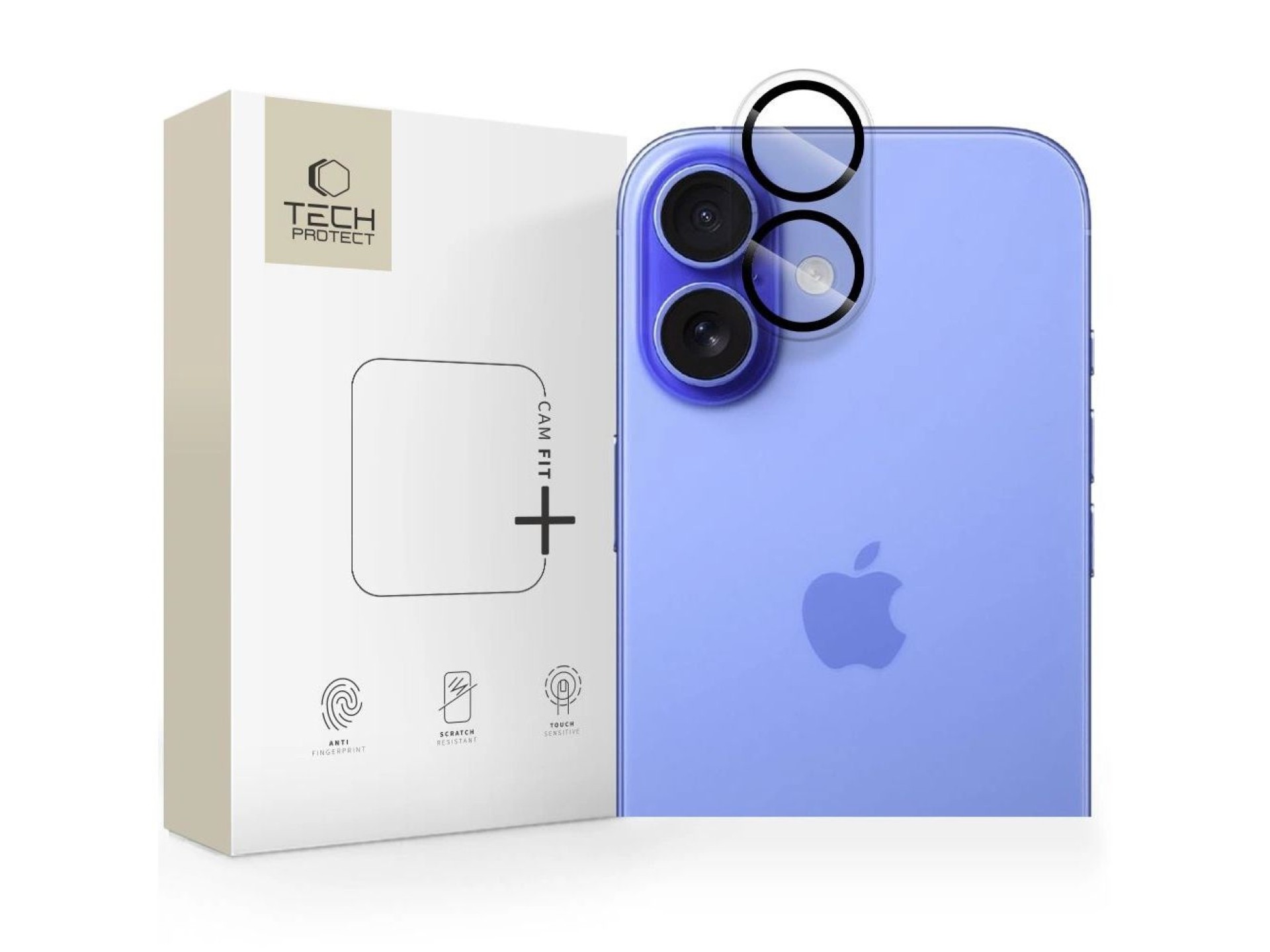 Tech-Protect Cam Fit+ Camera Cover for iPhone 17 - Clear