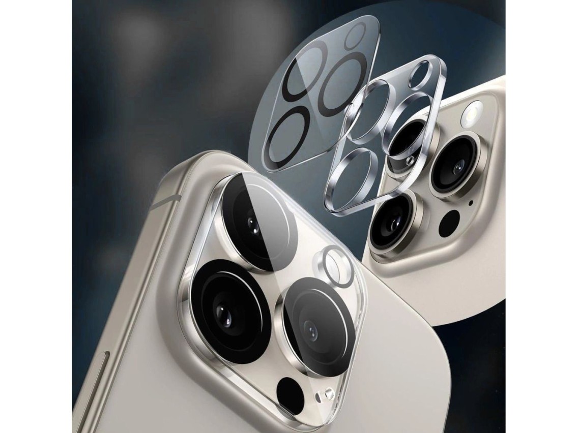 Capa para câmera Tech-Protect Cam Fit+ para iPhone 17 - Transparente