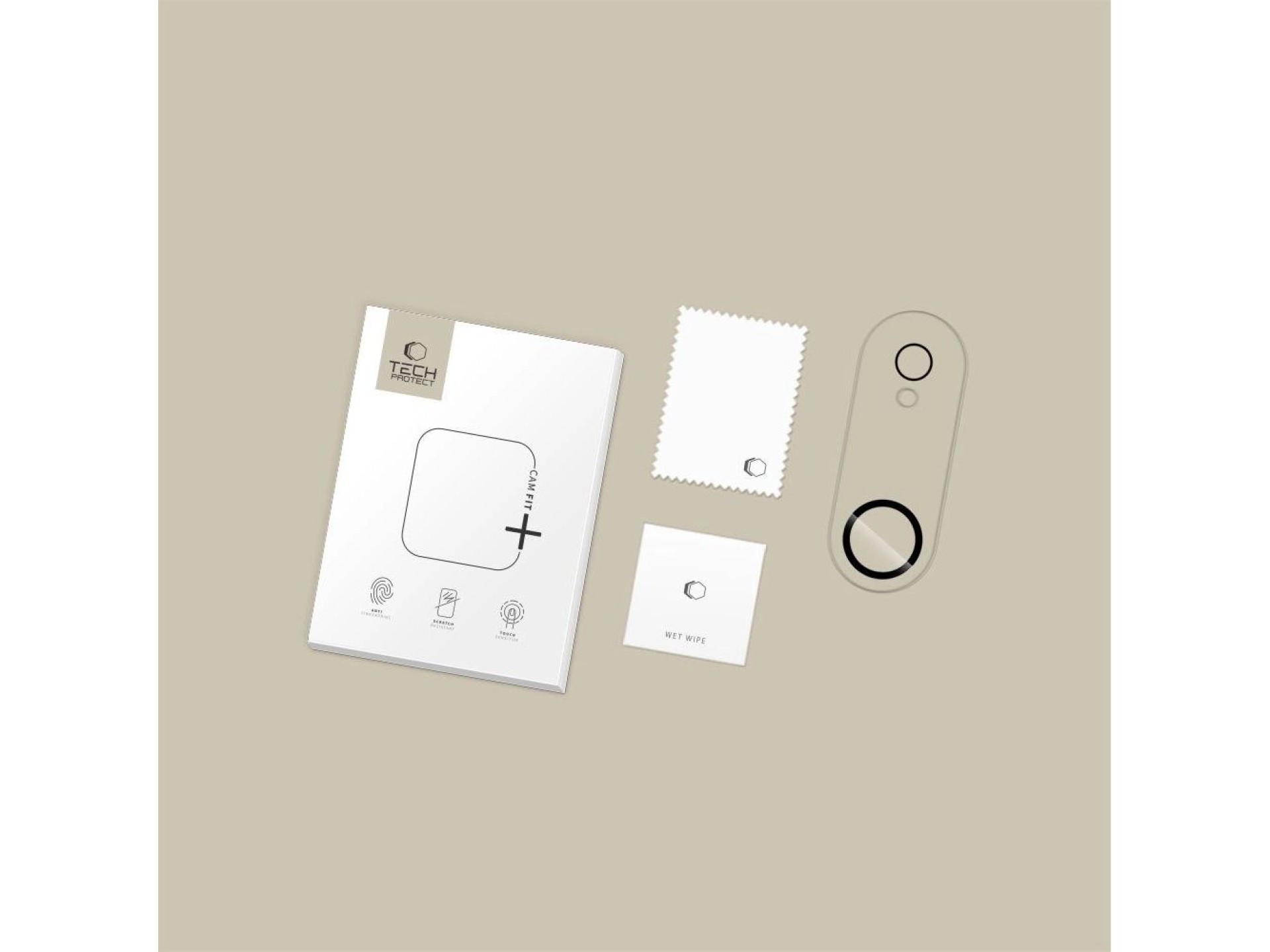 Tech-Protect Cam Fit+ Camera Cover for iPhone 17 Air - Clear