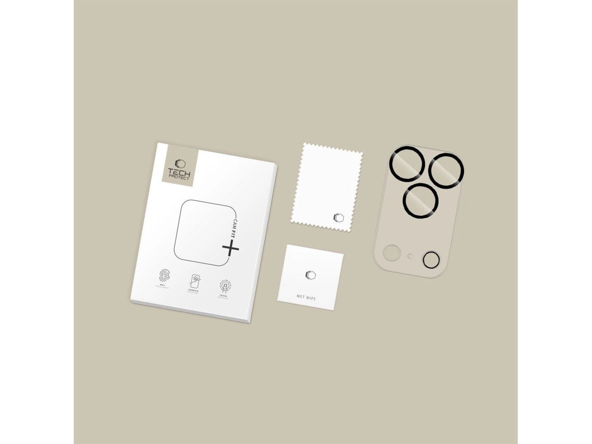 Tech-Protect Cam Fit+ Camera Cover for iPhone 17 Pro Max - Clear