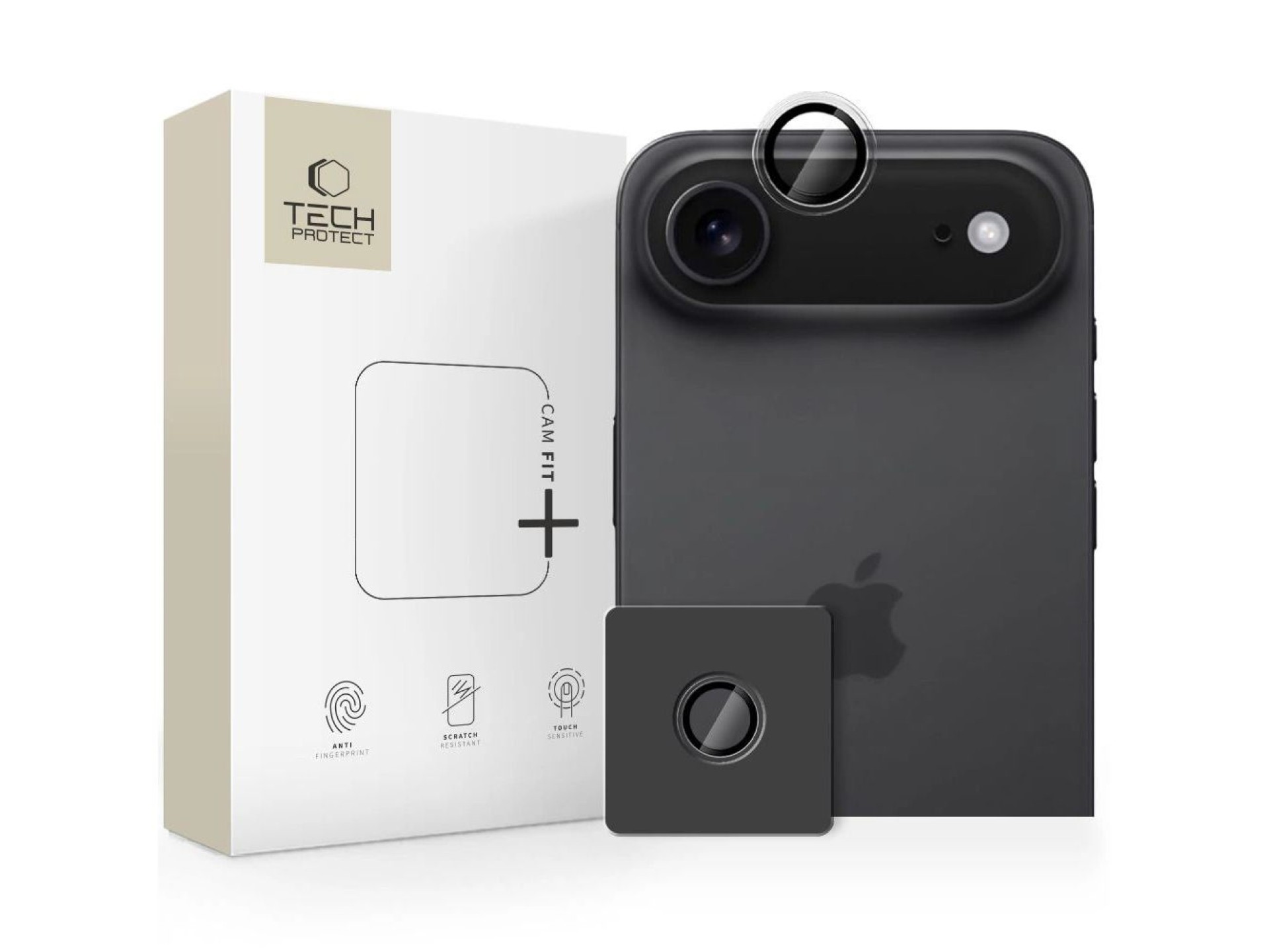 Tech-Protect Camring Fit+ Camera Cover for iPhone 17 Air - Clear
