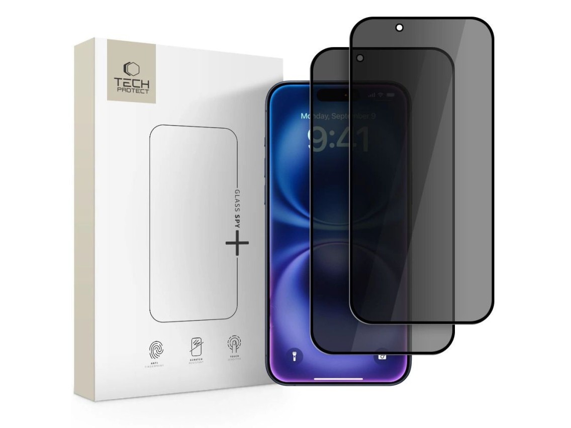 Tech-Protect Glass Spy+ 2-pack privacy glass for iPhone 17 Air