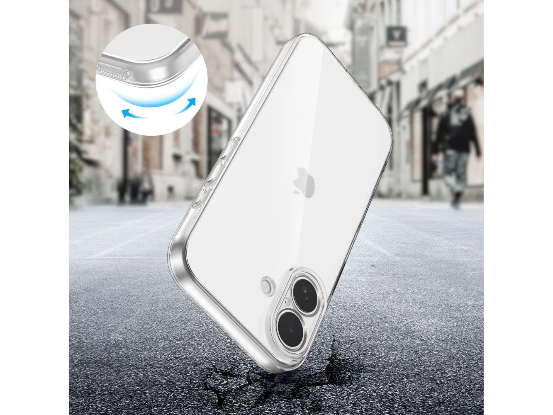 Funda Tech-Protect FlexAir para iPhone 17 - Transparente