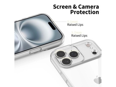 Capa Tech-Protect FlexAir para iPhone 17 Pro - Transparente Capa Tech-Protect FlexAir para iPhone 17 Pro - Transparente