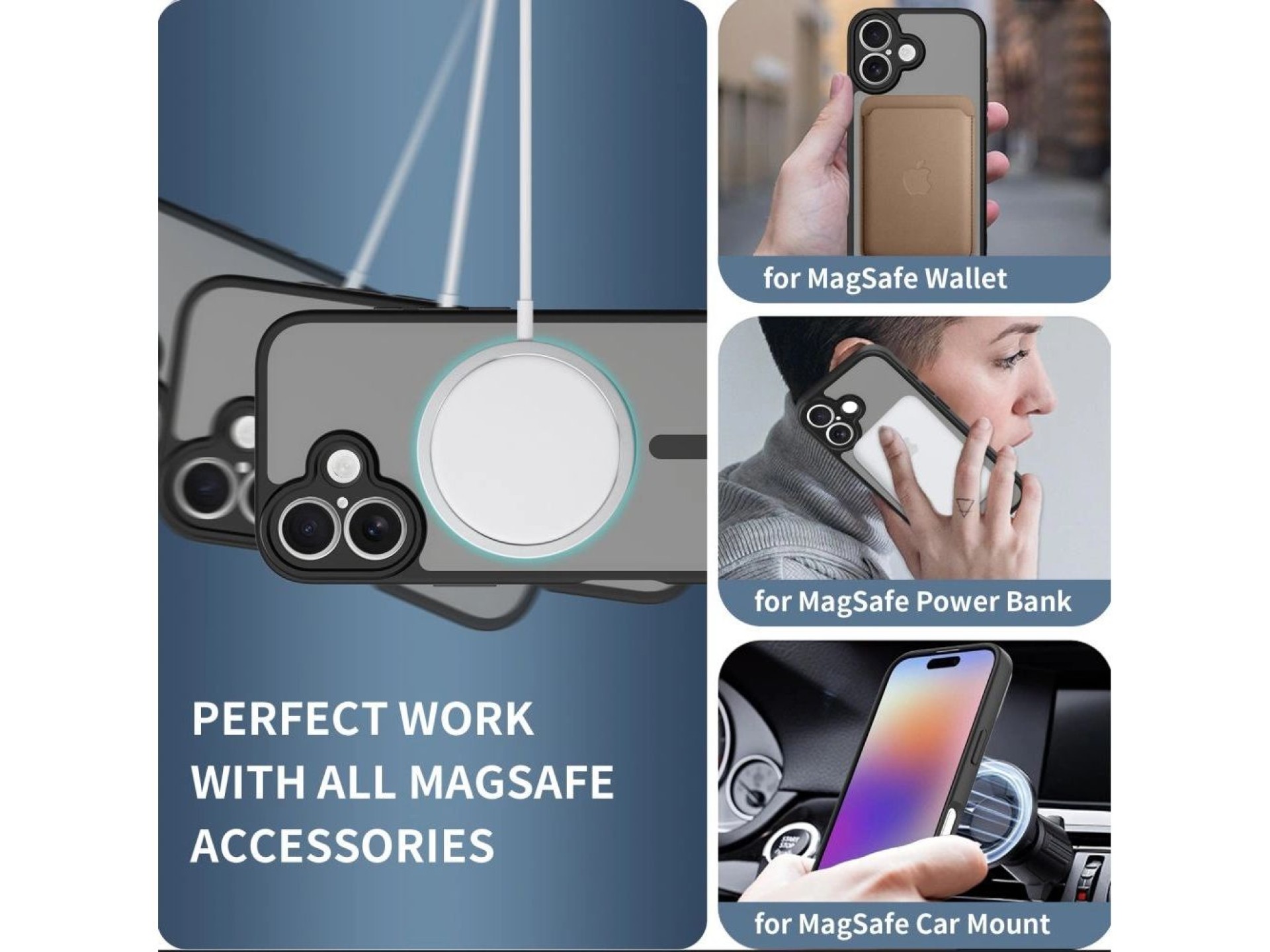 Tech-Protect BasicMag MagSafe Case for iPhone 17 - Matte Black