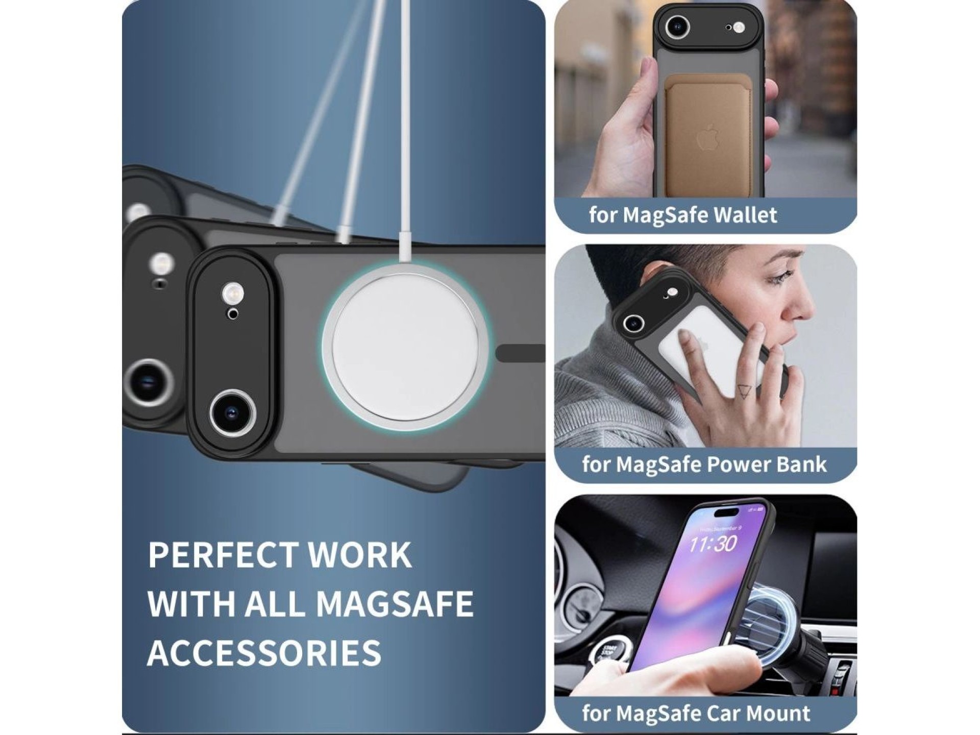 Tech-Protect BasicMag MagSafe Case for iPhone 17 Air - Matte Black