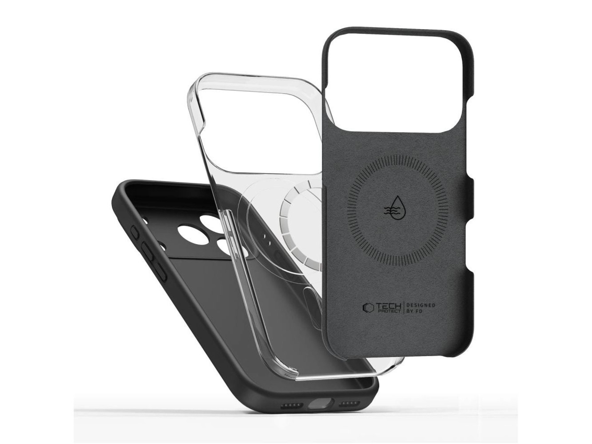 Capa Tech-Protect BasicMag MagSafe para iPhone 17 Pro Max - Preto Fosco